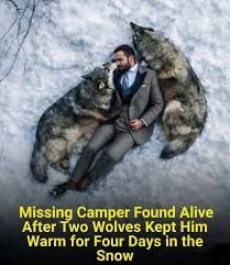 Man survives snowstorm with help of wolves