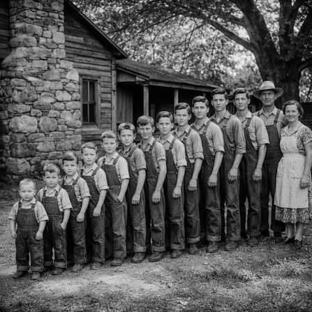 Tennessee family with 13 sons in 1955